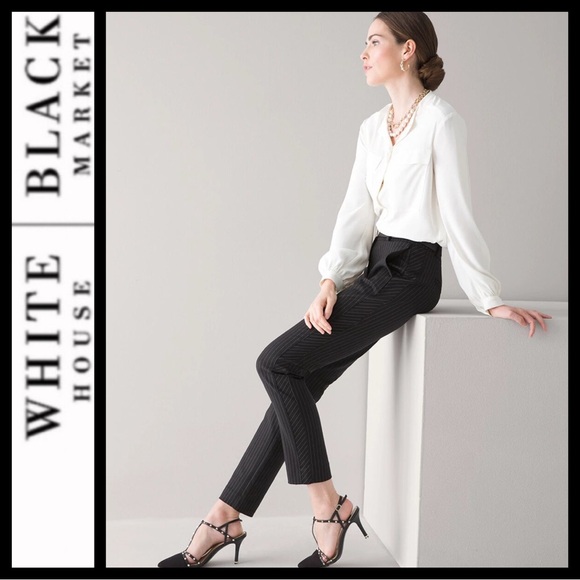 NWOT WHBM Stretch Slim Ankle Pants - Picture 2 of 8